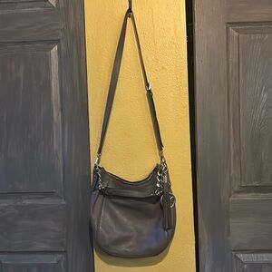 Grey leather Michael Kors handbag